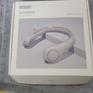 JISULIFE FA14 Bladeless‎ Neck Cooler Portable Wearable Fan 4000mAh Navy NEW